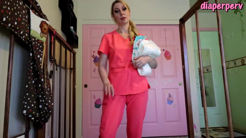 INEEDAMOMMY IPOD Nurse Sydney Wears a diaper with you & diapers you - Ineed2pee Ineedamommy