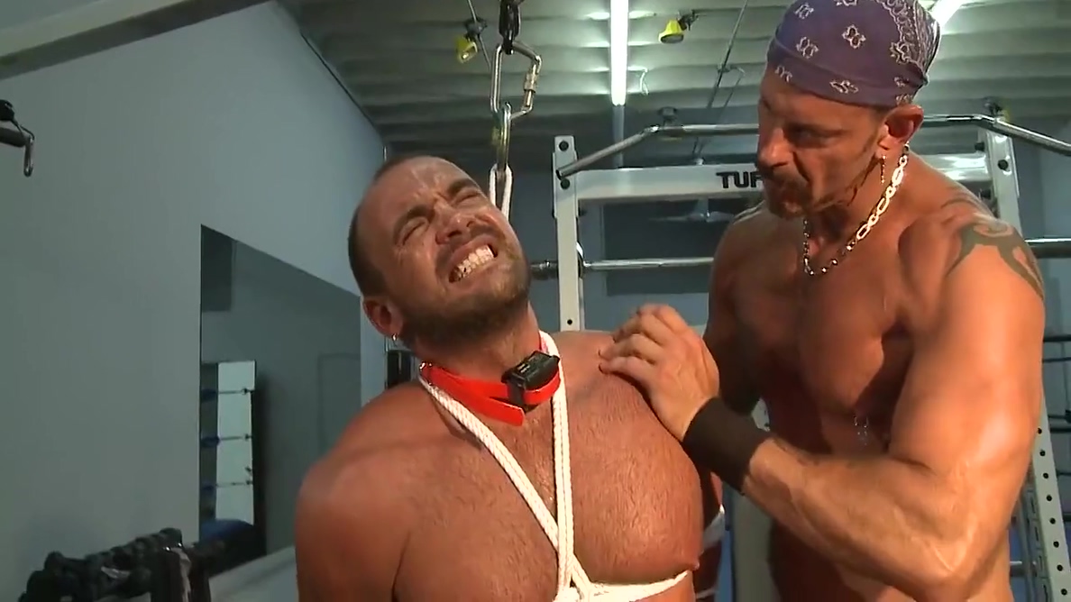 Colin Steele And Jessie Balboa In Gym Training Agony